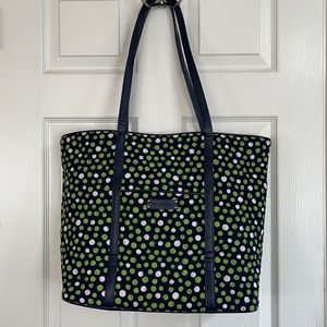 Vera Bradley polka dot tote